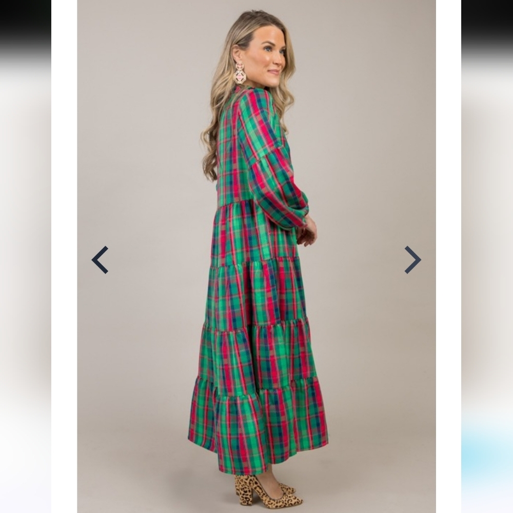 Michelle McDowell Christina Dress Plaid About You Size XL - Picture 5 of 11